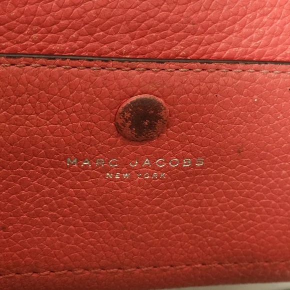 Lowstart "Marc Jacobs Red Leather Wallet - Picture 7 of 11